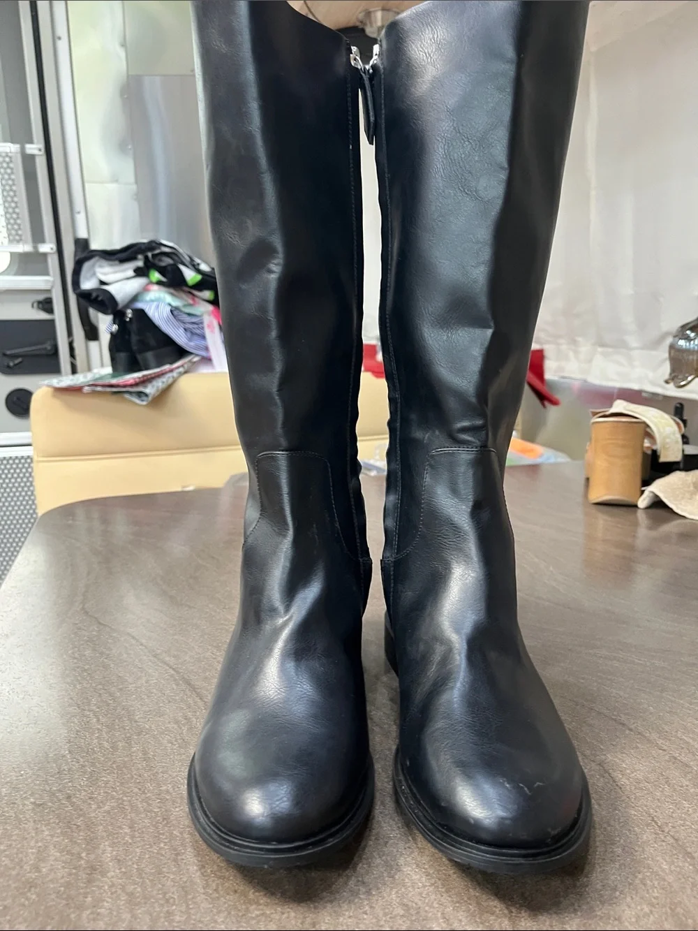 Nordstrom Black Over-the-Knee Leather Boots